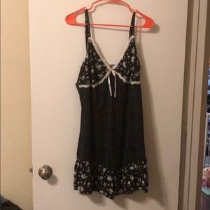 Black and white lingerie